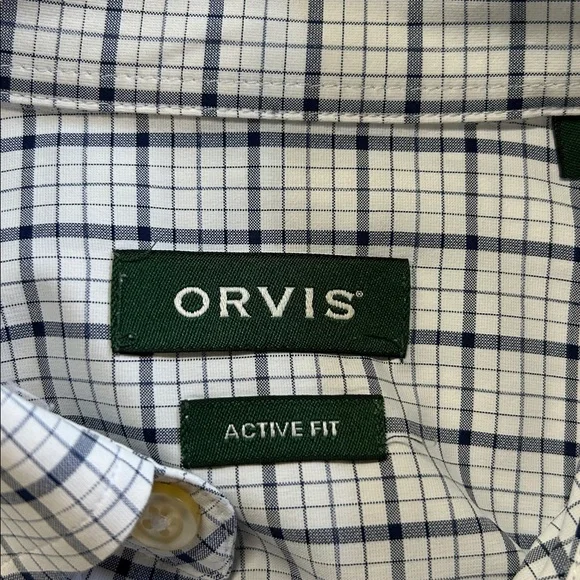 Orvis long sleeve button down collar shirt. L - Picture 7 of 9